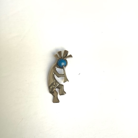 VINTAGE NATIVE AMERICAN SILVER KOKOPELLI PENDANT - Picture 4 of 4